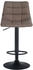 CLP Barhocker Jerry Stoff schwarz taupe (322587)