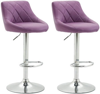 CLP 2er Set Barhocker Lazio lila (307024)