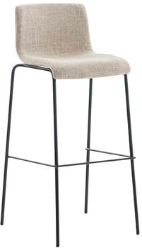 CLP Barhocker Hover Stoff 4-Fu&szlig; schwarz creme (301723)