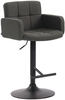CLP Barhocker Los Angeles Stoff schwarz dunkelgrau (318159)