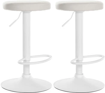 CLP 2er Set Barhocker Ponte wei&szlig; wei&szlig; (323503)
