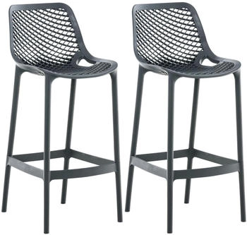 CLP 2er Set Barhocker Air dunkelgrau (319581)