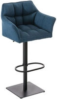 Clp - Barhocker Damaso Stoffbezug Blau Schwarz