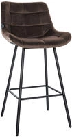 Barhocker Weston Braun Samt