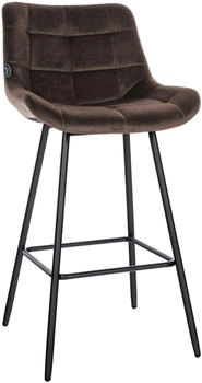 CLP Barhocker Weston Samt braun (321470)