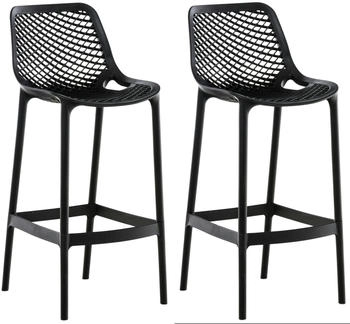 CLP 2er Set Barhocker Air schwarz (319585)