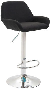 CLP Barhocker Braga Stoff chrom schwarz (309001)