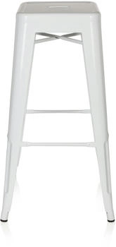 HJH Office Barhocker VANTAGGIO HIGH metallic weiss wei&szlig; (645012)