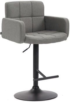 CLP Barhocker Los Angeles Stoff schwarz grau (318160)