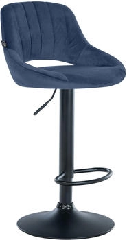 CLP Barhocker Milet Samt schwarz blau (322436)