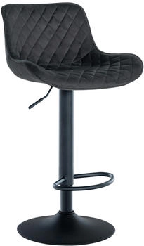 CLP Barhocker Minosa Samt schwarz (321060)