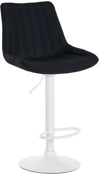 CLP Barhocker Toni Stoff wei&szlig; schwarz (321538)