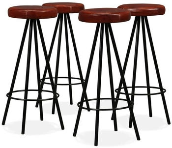 vidaXL Barhocker 4 Stk Echtleder (245444)