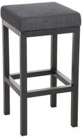 Clp - Barhocker Taylor Sitzh&ouml;he 83 Cm Metallgestell Schwarz Dunkelgrau Stoff