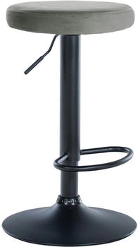CLP Barhocker Ponte gepolstert mit grauem Samt (322039)