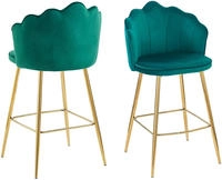 SalesFever Barhocker "Clam Barstuhl mit Stil" Set, 2er Set, Extravagantes