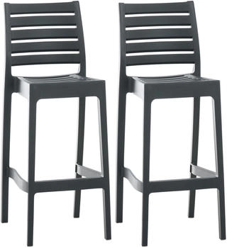 CLP 2er Set Barhocker Ares dunkelgrau (319570)