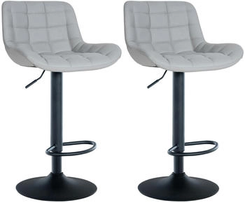 CLP 2er Set Barhocker Tover grau (322337)