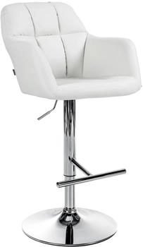 CLP Barhocker Natoma chrom wei&szlig; (322975)