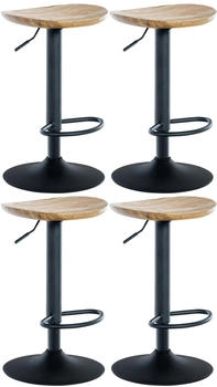 CLP 4er Set Barhocker Skelde natura (324621)