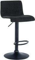 Barhocker Branford Schwarz Stoff