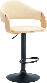 CLP Barhocker Nilse schwarz natura/creme (322149)