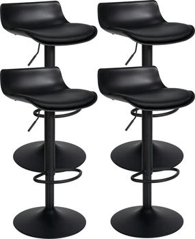 CLP 4er Set Barhocker Aveiro schwarz (323737)