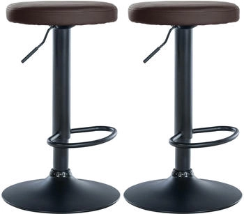 CLP 2er Set Barhocker Ponte schwarz braun (323492)