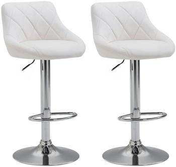 CLP 2er Set Barhocker Lazio wei&szlig; (307020)
