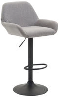 Clp - Barhocker Braga Stoff Grau Schwarz