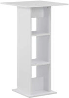 vidaXL Bartisch Wei&szlig; 60x60x110 cm