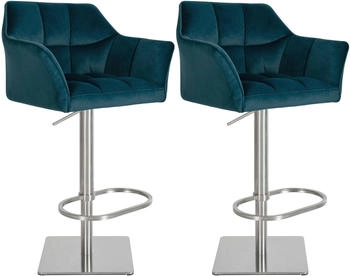 CLP 2er Set Barhocker Damaso E Samt gr&uuml;n (323848)