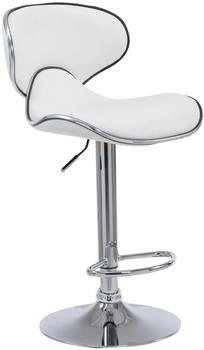 CLP Barhocker Las Vegas V2 chrom wei&szlig; (101801402)