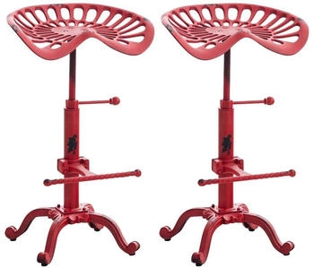 CLP 2er Set Barhocker Butch rot (314336)