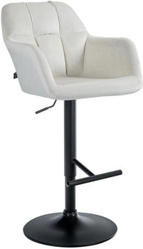 CLP Barhocker Natoma Samt schwarz creme (322955)