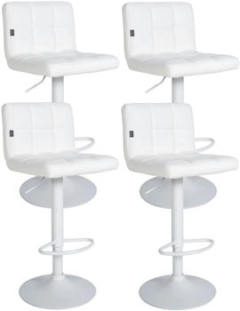 CLP 4er Set Barhocker Feni wei&szlig; wei&szlig; (323984)