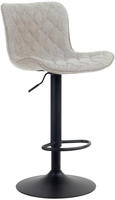 Barhocker Emma Taupe Stoff