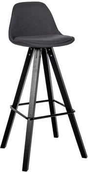 CLP Barhocker Corbin Stoff Square schwarz dunkelgrau (323329)