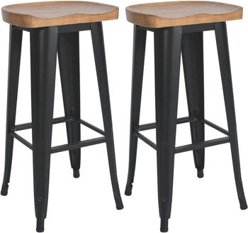 CLP 2er Set Barhocker Clara schwarz (323349)