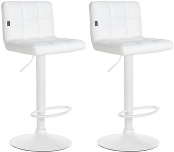 CLP 2er Set Barhocker Feni wei&szlig; wei&szlig; (323241)