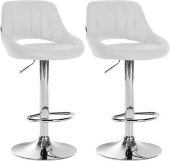 CLP 2er Set Barhocker Milet C wei&szlig; (324561)