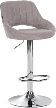 CLP Barhocker Milet Stoff chrom grau (321299)