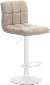CLP Barhocker Calma Stoff wei&szlig; creme (322484)