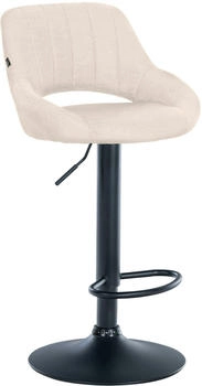 CLP Barhocker Milet Stoff schwarz creme (321287)