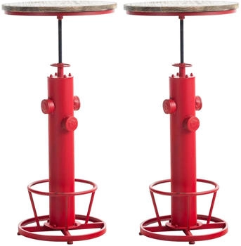 CLP 2er Set Stehtische Ruhr rot (322760)