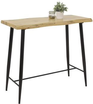 Hela Bartisch GABI Baumkantenoptik Wildeiche mit Metallgestell 120x60 cm (920881)