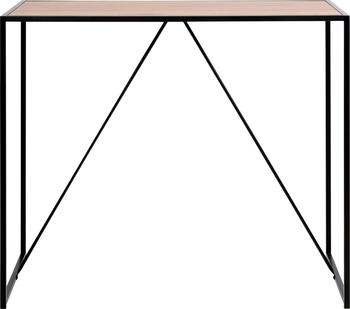 Actona Seaford Bartisch mit Wildeiche Platte und schwarzem Metallgestell (91747)