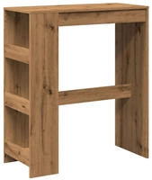vidaXL Bartisch mit Regal Artisan-Eiche 90x40x103,5 cm Holzwerkstoff