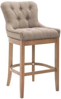 CLP Barhocker Lakewood Stoff Antik-hell taupe (1027826124)