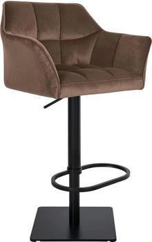 CLP Barhocker 'Natoma' – Höhenverstellbar (97–118 Cm), Drehbar, Kunstleder Hellbraun, Bis 120 Kg Belastbar